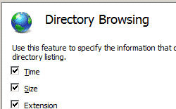 enable directory browsing